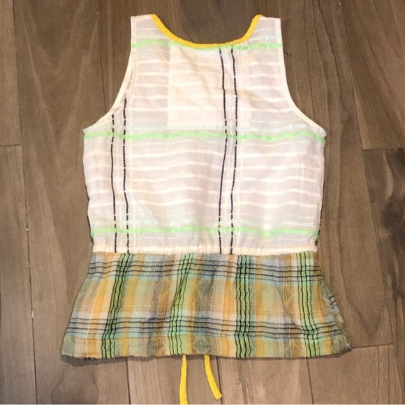 NWT Ace & Jig Barneys New York White and Yellow Striped Tank Top - Picture 7 of 8